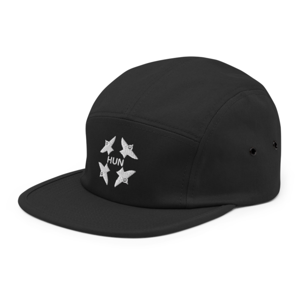 Gorra de cinco paneles negro